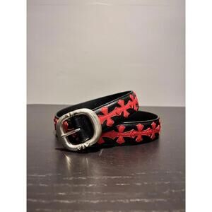 Chrome Hearts Red Cross Gunslinger Belt
